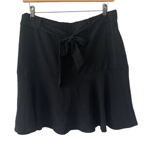 Soho Apparel Black Mini Skirt with Bow